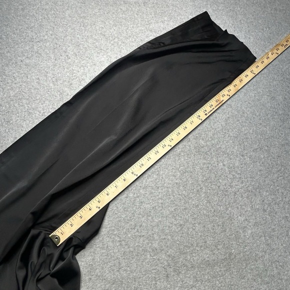 Eileen Fisher Silk Petite XL 36x29 Black Wide Leg Pants Crop Ankle Minimalist - Picture 8 of 9